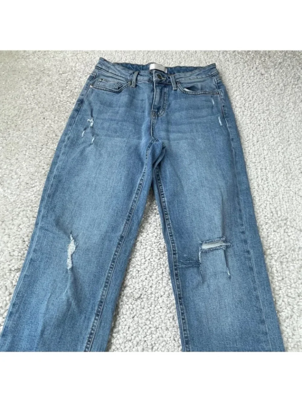 Rachel Parcell High Rise Girlfriend Destroy Distressed Jean Womens 27